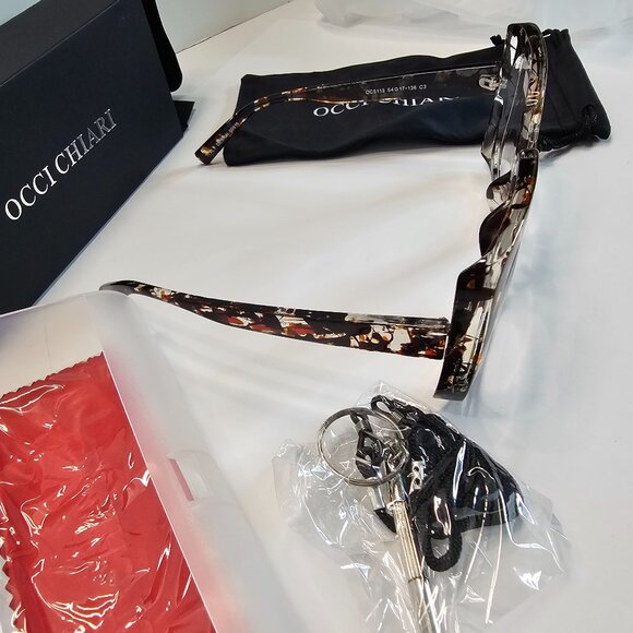 Occi Chiari Womens Oversized Reading Glasses Tortoise Shell +1.00 Strength - Picture 5 of 12